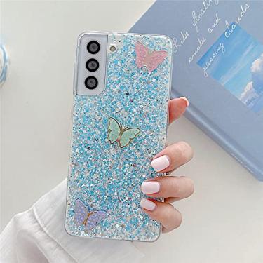 Imagem de Capa de telefone Glitter Butterfly para Samsung A72 A51 A71 A52 A32 S21 Plus S20 FE Note 20 10 Ultra Soft à prova de choque bumper tampa traseira, T4, para Samsung A72