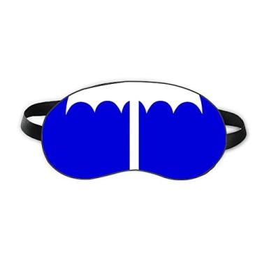 Imagem de Capa de sombra para óculos de sol para dormir quadrado azul chuva