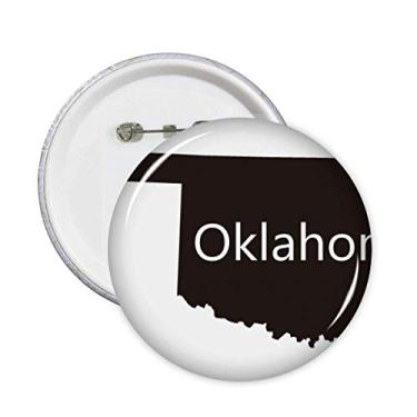Imagem de Oklahoma América EUA mapa contorno pinos crachá botão emblema decoração acessório 5 peças