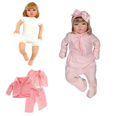 Boneca Bebe Reborn By Baby Dolls Chloe Corpo Pano Versão 4 em