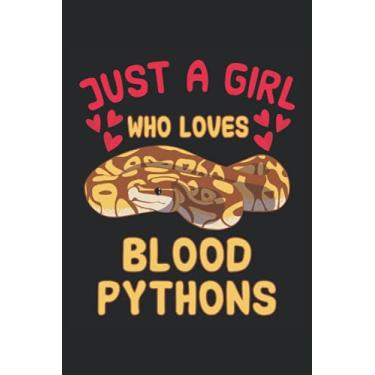 Imagem de Schlangen Notizbuch: Motiv Just a girl who loves blood pythons