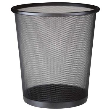 Imagem de Cesto De Lixo Em Aço Basket 11 Litros Preto 8235 Mor