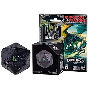 Imagem de Dado D20 Dungeons & Dragons Honra Entre Rebeldes - Dragão Negro com Instruções - F5212 - Hasbro