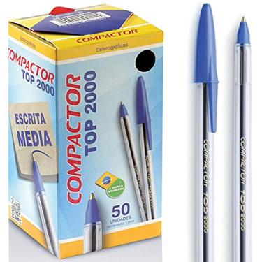 Imagem de Compactor Caneta Esferográfica, Compactor 00852AZ, Azul, Pacote de 100