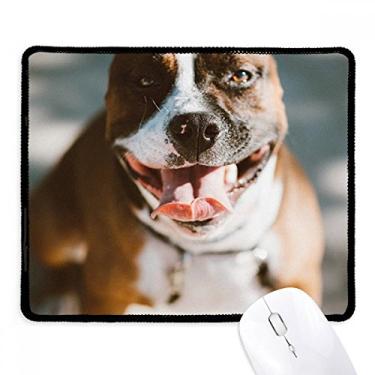 Imagem de Mousepad Bulldog Pet Animal Frightful Picture Tapete de borracha para jogos