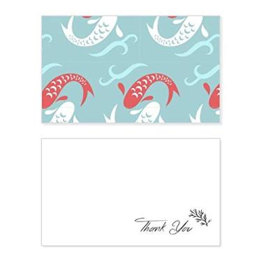 Imagem de Carp Waves Japan Totem Cartão de agradecimento aniversário aniversário saudações casamento agradecimento