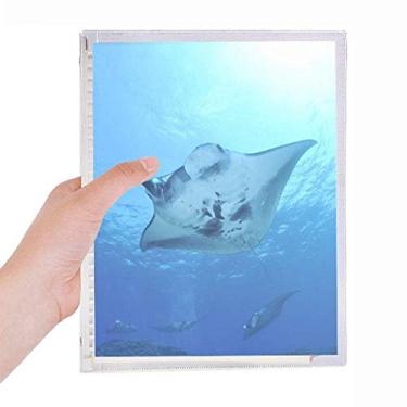 Imagem de Caderno com imagens da natureza de skate Ocean Ray com folhas soltas e diário recarregável