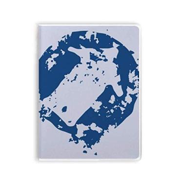 Imagem de Design simples de flecha, estampa de ilustração redonda, capa de goma para caderno, diário de capa macia