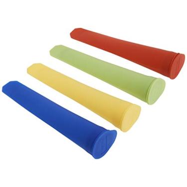 Imagem de Norpro Máquina de picolé de silicone multicolorido, conjunto de 12