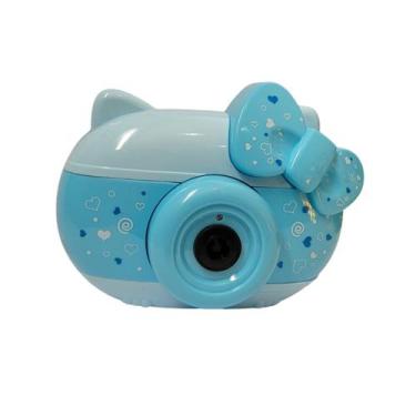 Imagem de Lança Bolhas Sabão Câmera Com Luz E Som Azul - Bbr Toys