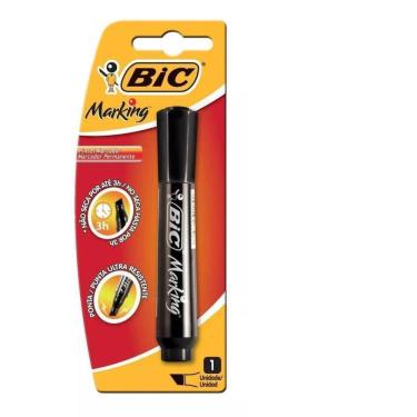 Imagem de Pincel Marcador Quadro Branco Bic Canetao Caneta Preto
