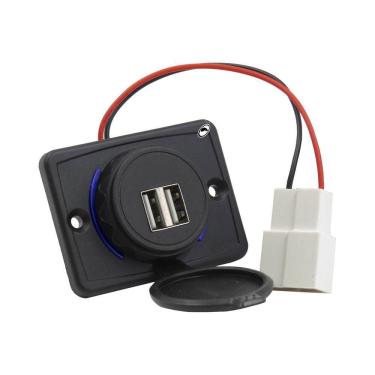 Imagem de Carregador Tomada Usb Dupla Automotivo Orbe 9V A 36V Entrada