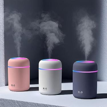 Imagem de Mini Humidificador Ar Portátil Purificador Usb Colorido U39 (ROSA)