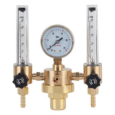 Imagem de Medidor de Vazão Regulador de Argônio de Tubo Duplo Wx-562 Redutor de Pressão de Gás G5 / 8 Soldagem de Rosca Externa 0-25 L/Min (WX-562-5/8 dentes internos)
