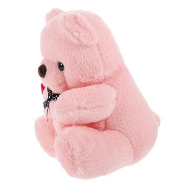 Imagem de KOMBIUDA Rosa abraçando boneca de urso brinquedos presentes bonecos de pelúcia recheados ursos que gravam sua voz o preenchimento animal rosas ursinho de pelúcia decorar