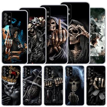 Imagem de Estojo macio para Samsung Galaxy  Grim Reaper  crânio  esqueleto  tampa do telefone  A52  A53  A54