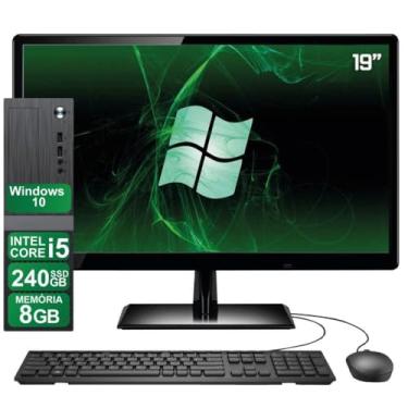 Imagem de PC Completo Monitor 19" Cpu Intel Core I3 3ª 3,0ghz+8gbram+ssd 240gb Mouse e Teclado