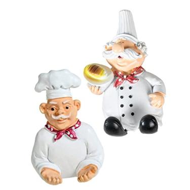 Imagem de Gadpiparty 1 Par chef ligar ganchos para toalhas de banho parede de resina decoração ganchos adesivos ganchos de parede Montado na parede gancho de parede plugue estátua soquete