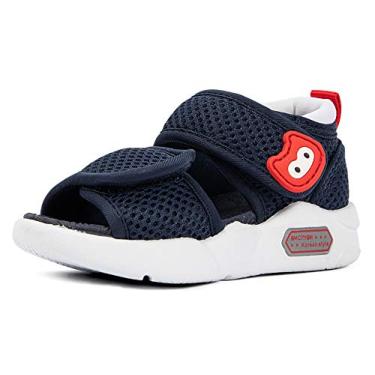 Imagem de BMCiTYBM Sandálias para bebês meninas meninos e crianças pequenas verão água praia sapatos antiderrapantes, 1 - Azul-marinho, 6-12 Meses