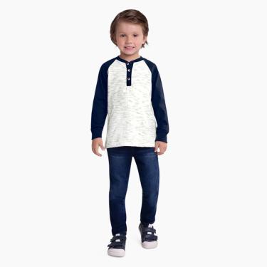 Imagem de Infantil - Camiseta Menino Milon com Peitilho Funcional Off White  menino