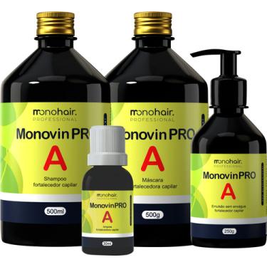 Imagem de 5 Kits Monovin Pro A Original Crescimento Capilar Mono Hair