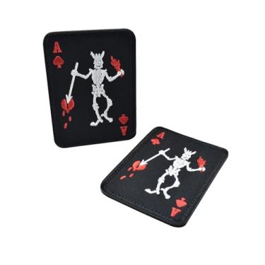 Imagem de Ace of Black Pirate Edward Spades bordado cartão moral tático emblema para equipamento militar, roupas, jaquetas, mochilas, chapéus (pirata preto Ás)
