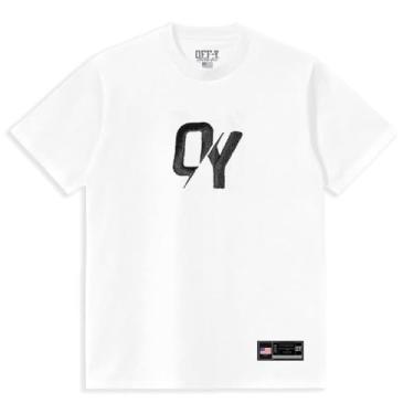Imagem de Camiseta Off-Y Streetwear Simbol White (BR, Alfa, M, Regular, Branco)