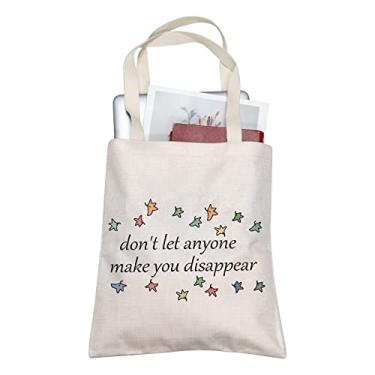 Imagem de TOBGB Hi Leaves Tote Bag Spotify Inspired Gift BL Love Gift Comics Lover Gift TV Show Fan Merchandise, Off-white, Large