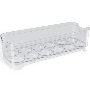 Imagem de Organizador de Geladeira Porta Ovos 12 Unidades 28x10x7,5cm