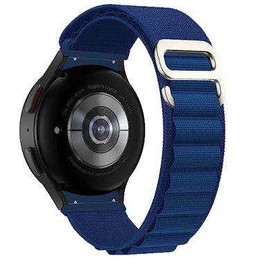 Imagem de Pulseira NSmart em nylon style Trail e Alpinist compativel com Galaxy Watch 7 - Galaxy Watch 6 - Galaxy Watch 6 Classic - Galaxy Watch 5 - Galaxy Watch 5 Pro - Galaxy Watch 4 Classic (Único, Azul)