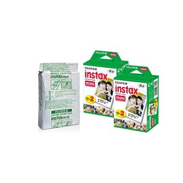 Imagem de Filme Instantâneo Fujifilm Instax Mini para câmeras instantâneas Mini, capture memórias a qualquer hora, em qualquer lugar, com o pano de microfibra Sunshine Photo (5 unidades – total de 50 fotos)