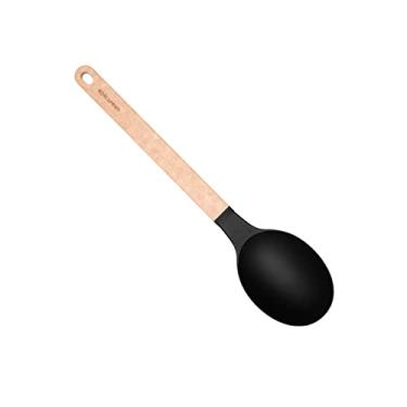Imagem de Epicurean Utensílios de cozinha da série Gourmet da Cutting Surfaces, sistema operacional, cabeça de nylon preto com alça natural