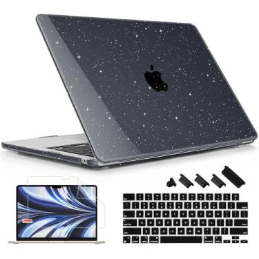 Imagem de Lepeoac Capa compatível com MacBook Air de 15 polegadas M4 A3241 M3 A3114 M2 A2941 2025 2024 2023 Releaes, capa rígida de plástico com capa de teclado para Mac Air de 15,3 polegadas, compatível com