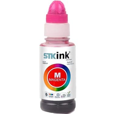 Imagem de 1x Tinta Stkink Para Impressora T574 L8050 L18050 Refil 574 (Magenta)