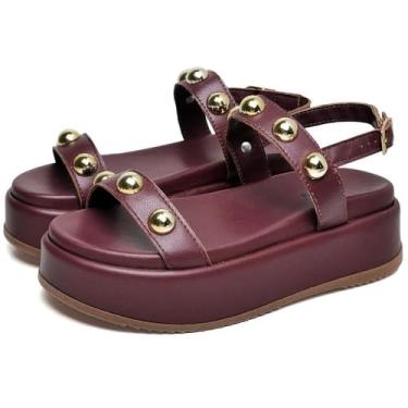 Imagem de Sandália Flatform Feminino DUBUY 2074FG Tamanho:34;cor:Prata;gênero:Feminino