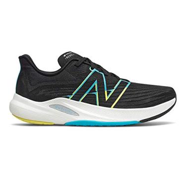 Imagem de New Balance Men's FuelCell Rebel v2, Black/Blue, 9 Medium
