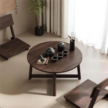 Imagem de Mesa baixa estilo japonês, mesa baixa vintage, mesa de café, mesa de jantar, mesa pequena, para janela flutuante, tatami, sala de chá, varanda, sala de estar