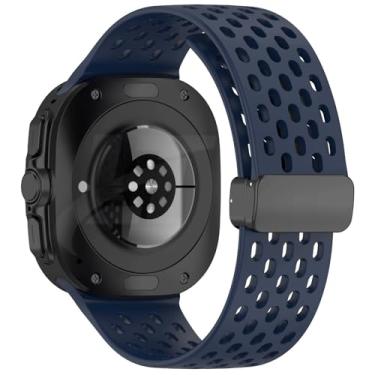 Imagem de Pulseira Sport Fecho Magnetico LTimports compativel com Galaxy Watch Ultra 47mm Sm-L705 e Sm-L705F (LT-Azul-marinho)