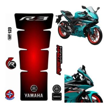 Imagem de Adesivo Protetor Tankpad Tanque Moto Yamaha Yzf R3 Resitank, NP123