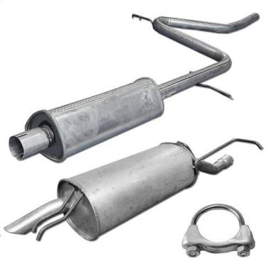 Imagem de Kit Escap Abafador + Silencioso Palio Weekend 1.6 8v 99 A 00 - ScapJá