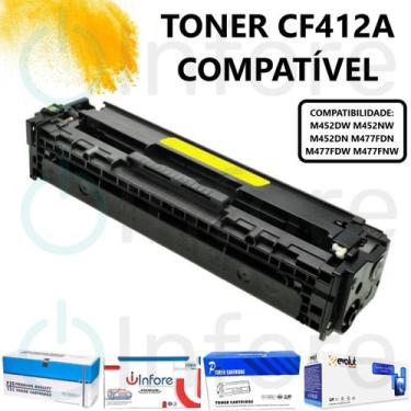 Imagem de Cartucho de Toner 412a Cf412a Cf412 Compatível M452dw M452dn M477fdw M