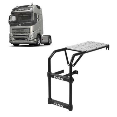 Imagem de Estribo Plataforma p Volvo FH 2015 2016 2017 2018 LE Preto - Fabbof