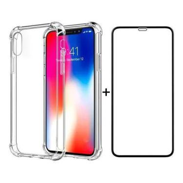 Imagem de Capa Anti Impacto Para iPhone 6 7 8 10 X Xs Xr + Película 3d - Univers