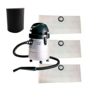Imagem de Kit 3 Sacos Aspirador Electrolux A20 Gt 3000 Antigo + Filtro