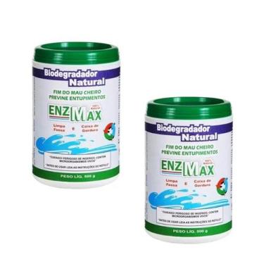Imagem de Kit Com 2 Enzmax Limpa Fossa Séptica E Caixa De Gordura Enzimas 500g, 