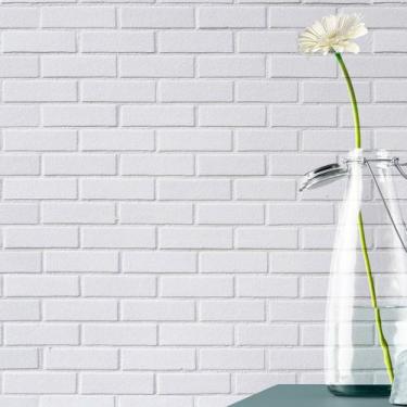 Imagem de Papel de Parede 3d Adesivo Tijolo Branco Autocolante - PAPELEPAREDE