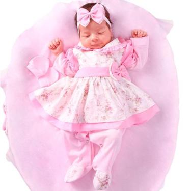 Imagem de Saída de Maternidade Conjunto Roupa Para Bebê Menina Charmosinha 05 Pç