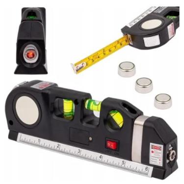 Imagem de Nível A Laser 3 Linhas E Trena Régua Nivelador Profissional - SM