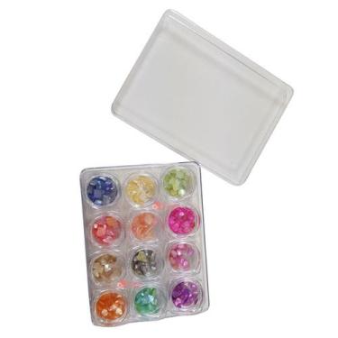 Imagem de Kit 12 Madrepérola Decoraçao Unhas Pedrarias Joias Strass - Geral