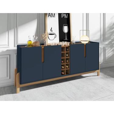 Imagem de Buffet Balcão Adega Aparador Sala de Jantar e Estar Clássico Luxo Pé e